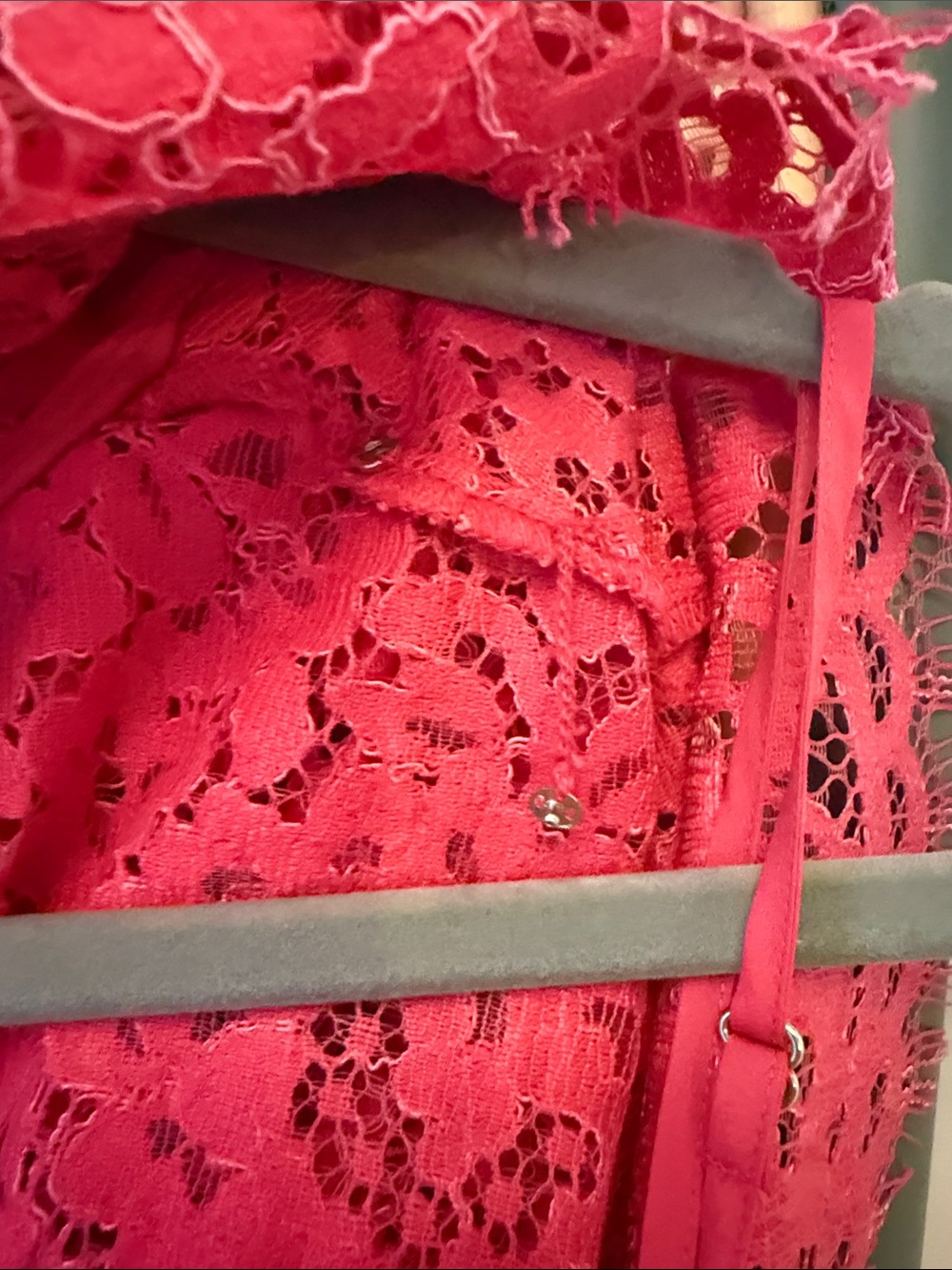 J.Crew Scalloped Lace Mock Neck Blouse - Picture 7 of 9